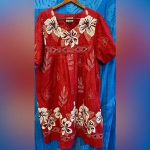 Anthony Richards Red Puff Sleeve Sundress